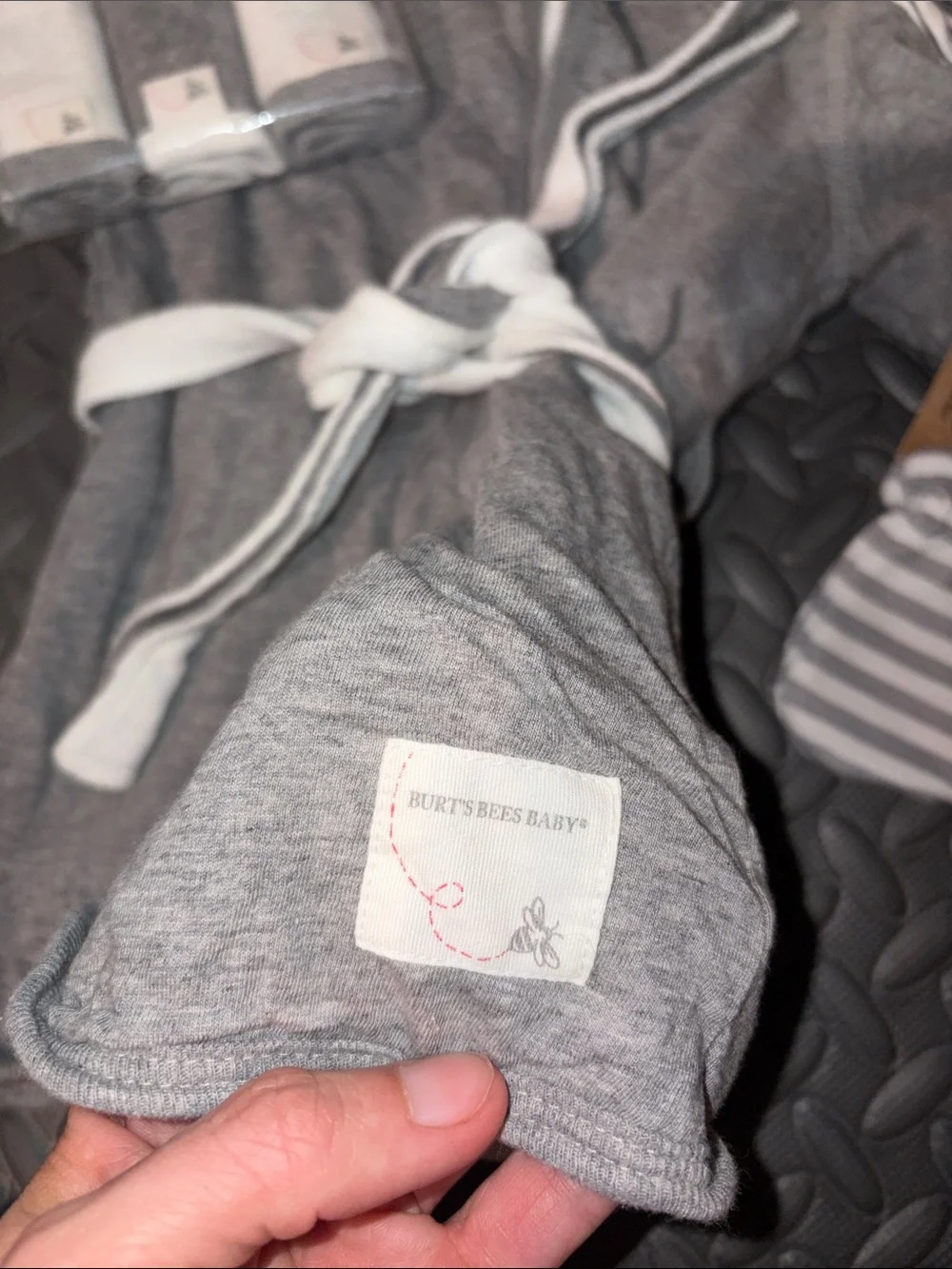 Bundle of Burt's Bees and Onyx Green organic cotton baby items NWT